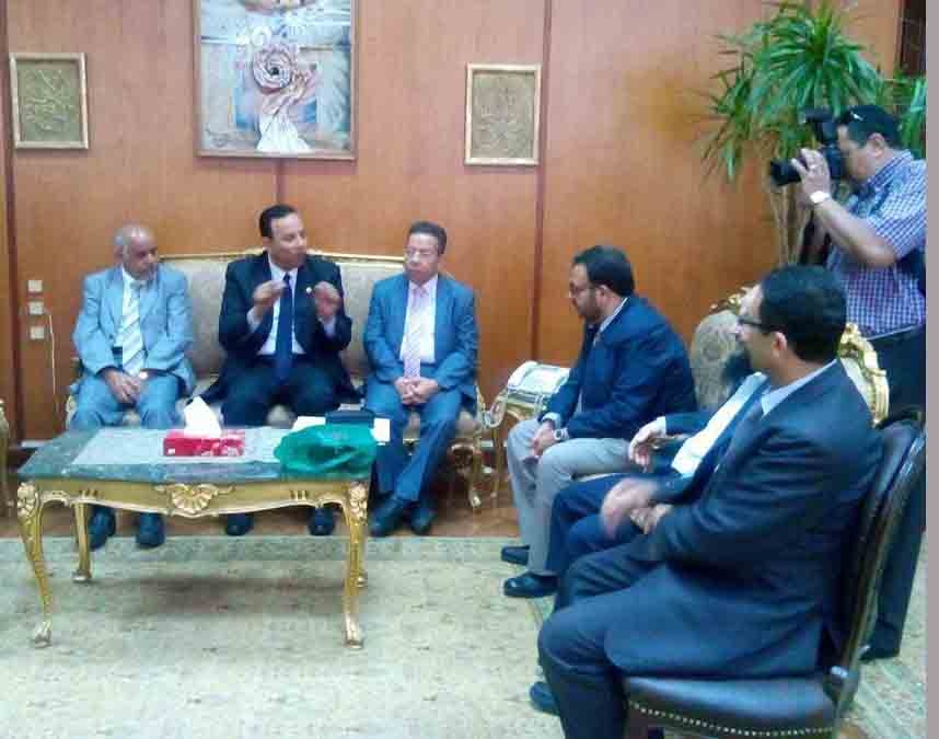 زيارة الهيئة السعودية للتخصصات الطبية للقاهرة واستقبال النقابة لهم